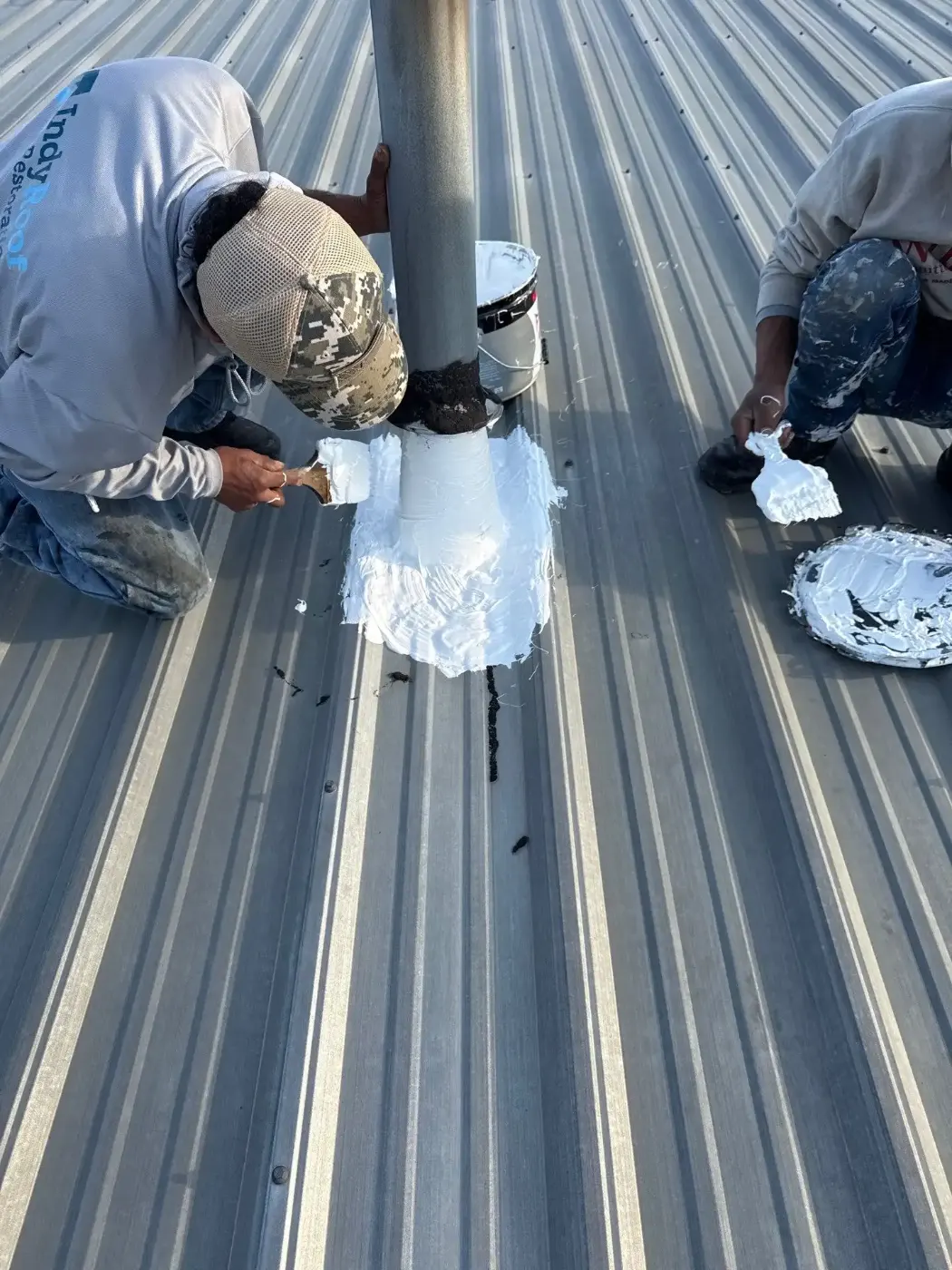 Flashing and seam work in Spring Hill